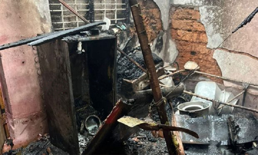 Puttur fire caught an a refrigerator explosion in house